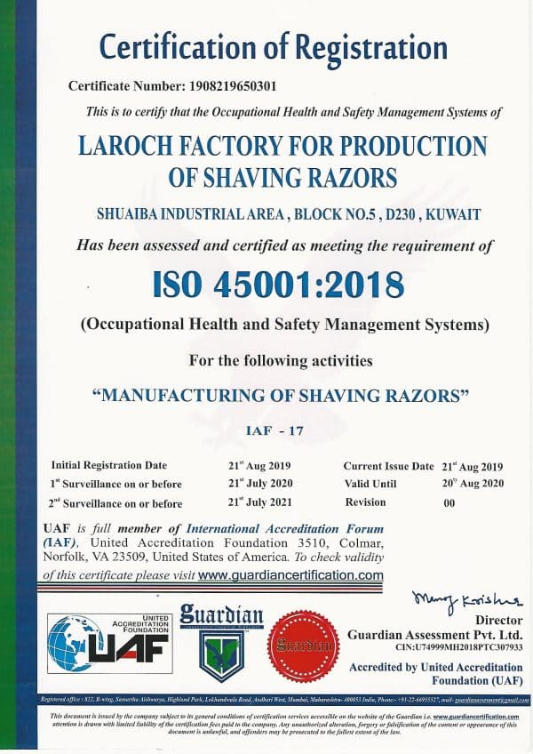 ISO 9001:2015 Certificate